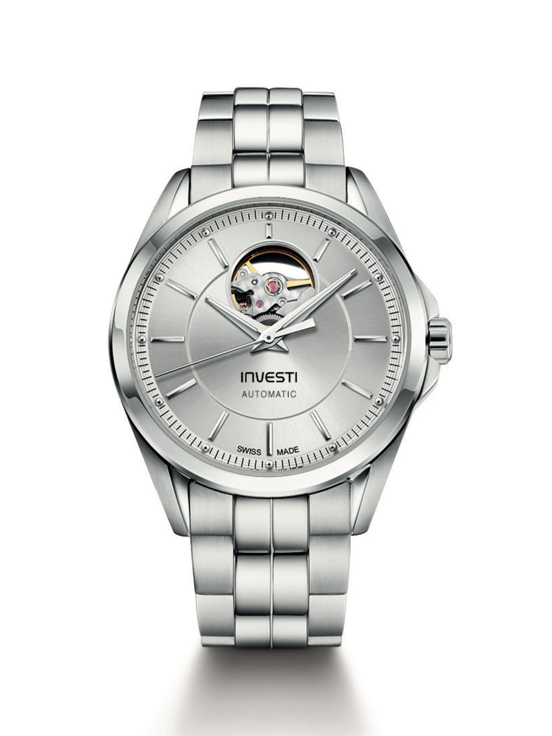 OPEN HEART SILVER DIAL - SWISS MADE