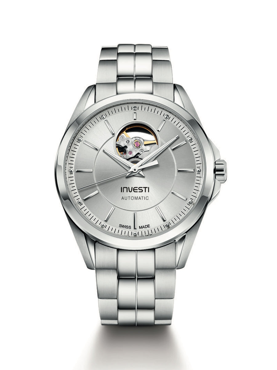 OPEN HEART SILVER DIAL - SWISS MADE