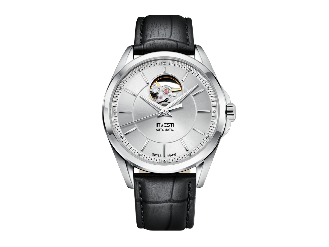 OPEN HEART SILVER DIAL - SWISS MADE