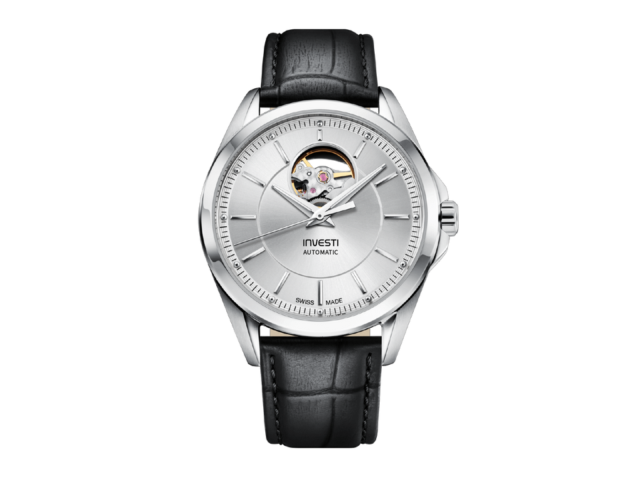 OPEN HEART SILVER DIAL - SWISS MADE